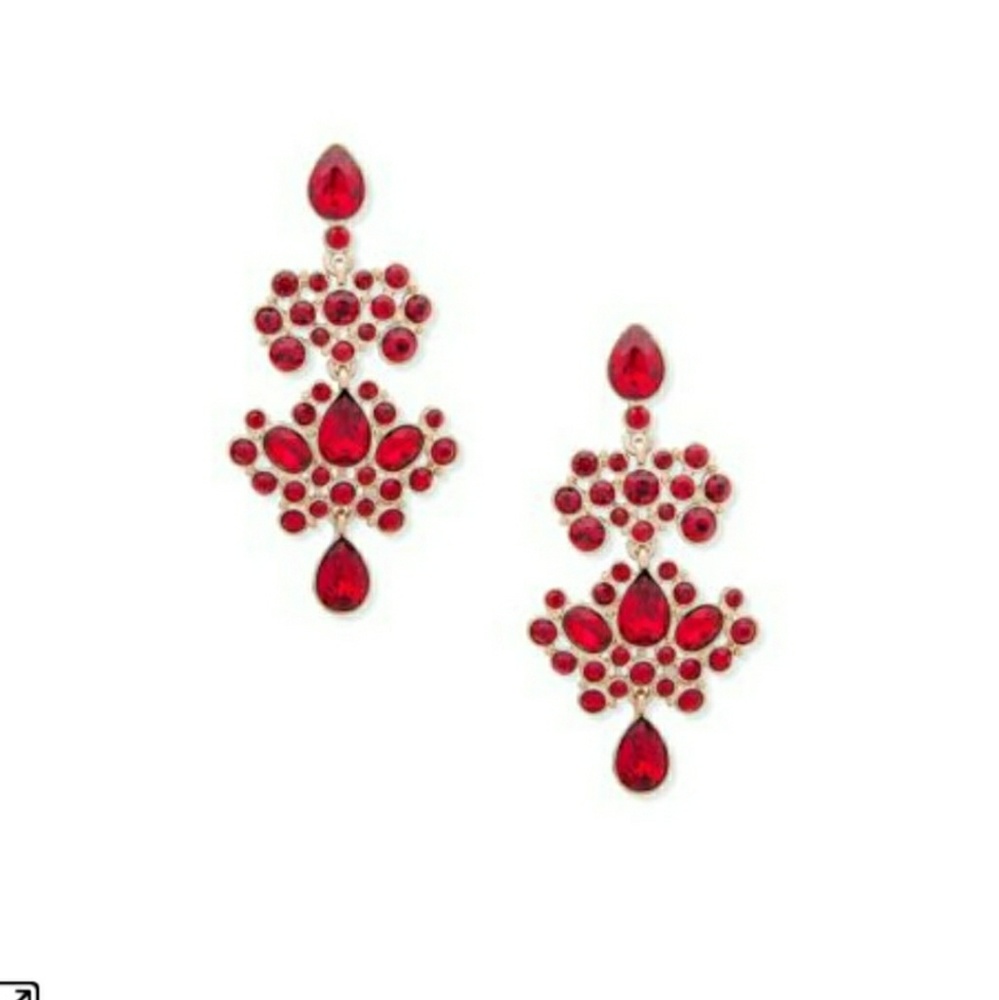 Crystal Embellished Chandelier Earrings